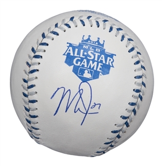 Mike Trout Single Signed 2012 OML Selig All-Star Game Baseball (JSA)	